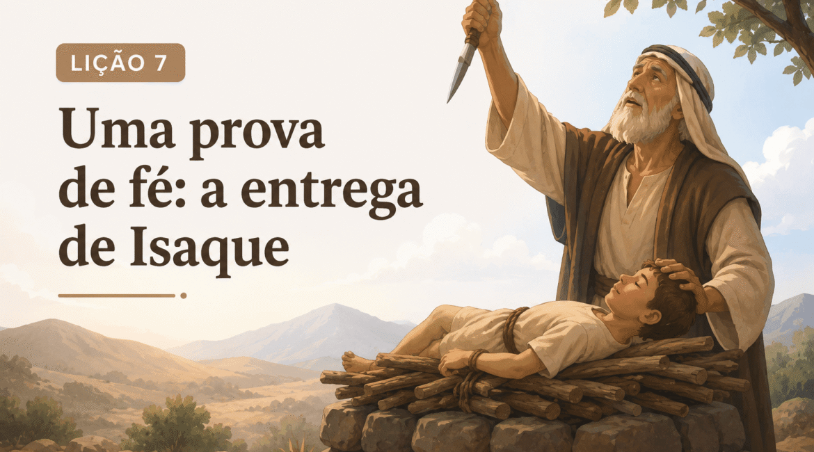 Subsidio Lição 7: Uma prova de fé: a entrega de Isaque