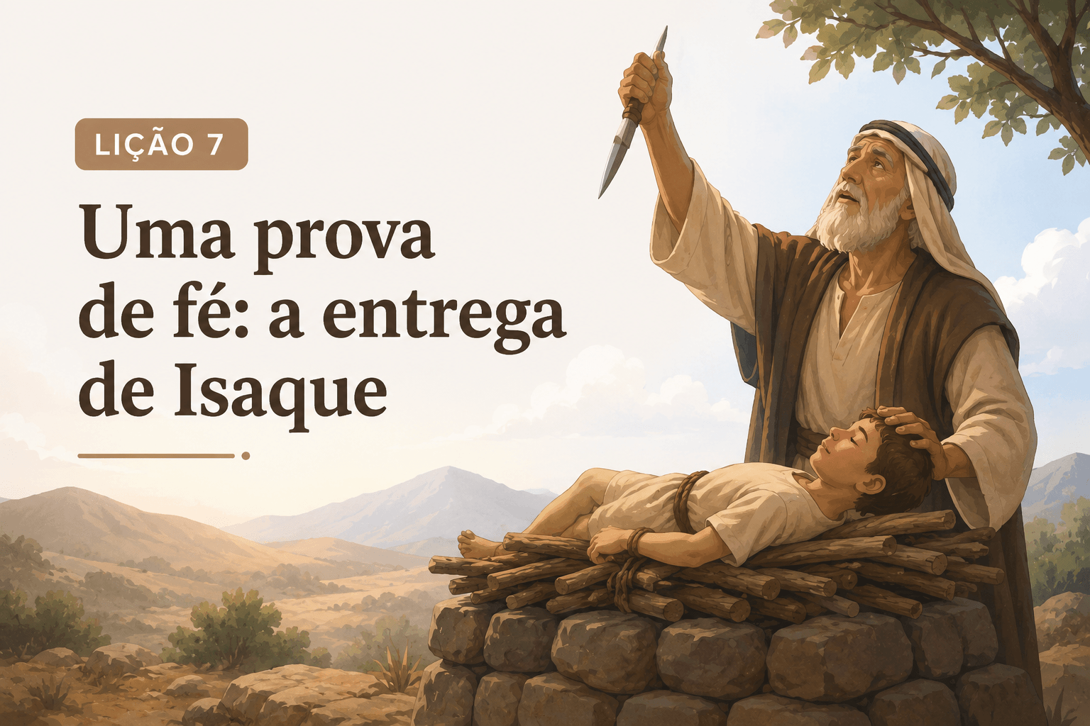 Lição 7: Uma prova de fé: a entrega de Isaque